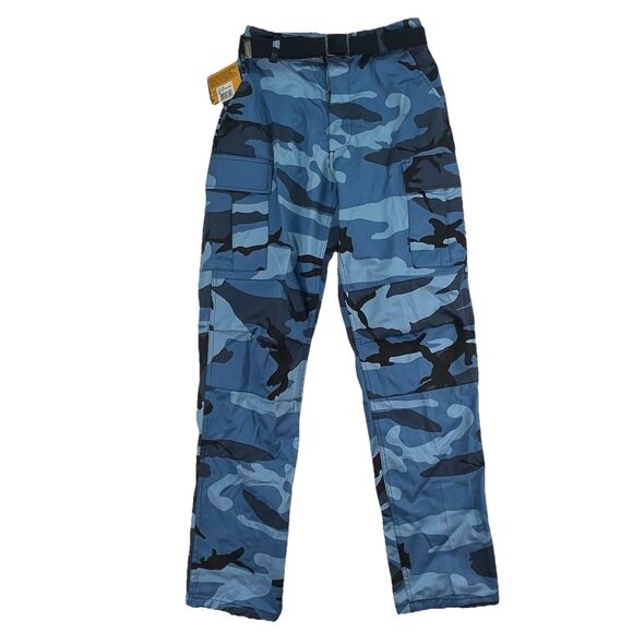 Rothco BDU Ultra Force  Blue Camo‎ Cargo Pants Mens Small Reg 1227-0429-KP-0704 - Picture 1 of 8